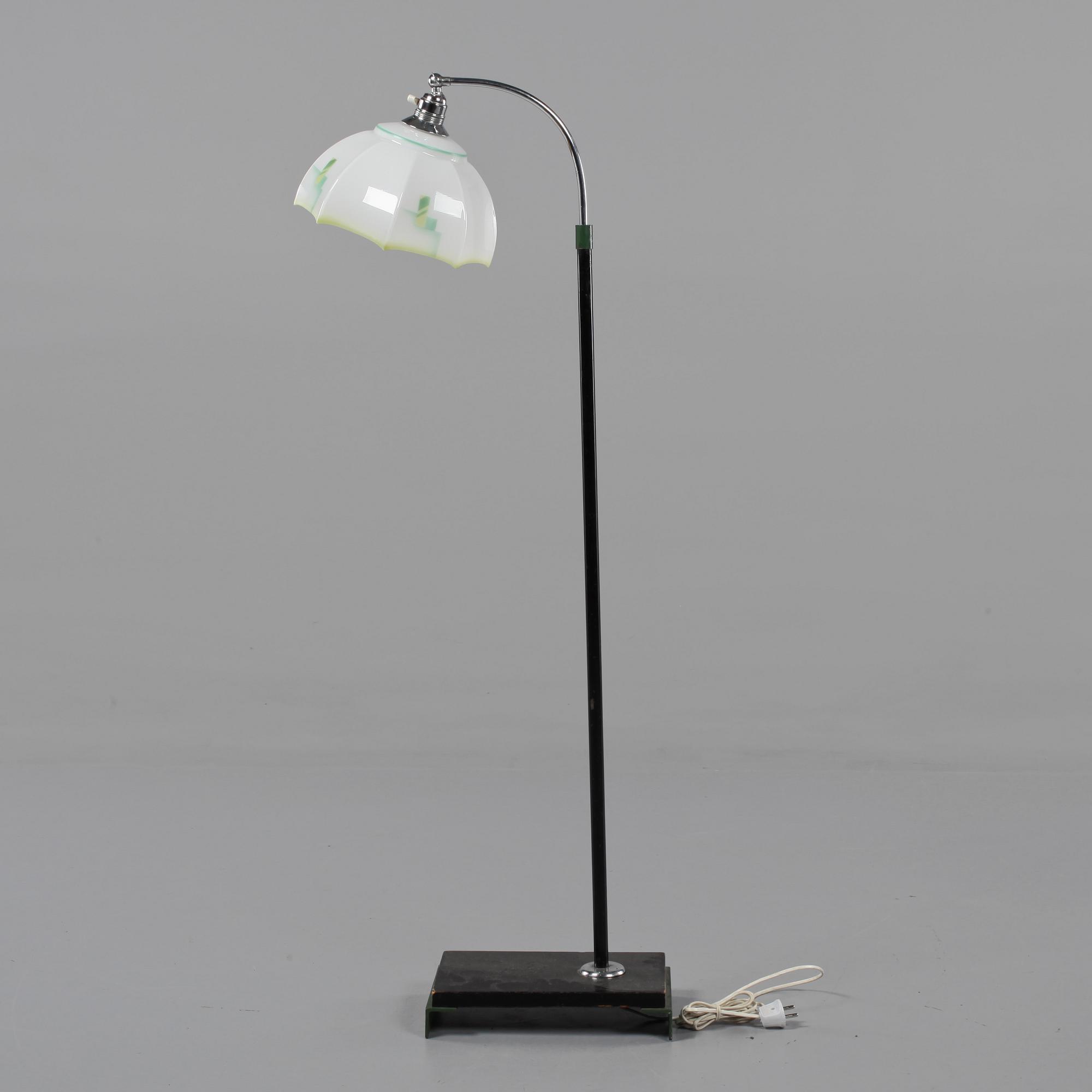 GOLVLAMPA, art deco, 1900-talets andra kvartal.