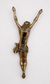 JESUSFIGUR, brons, barock, 1600/1700-tal.