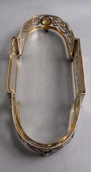 JARDINIERE, silver, utländska stämplar 800.