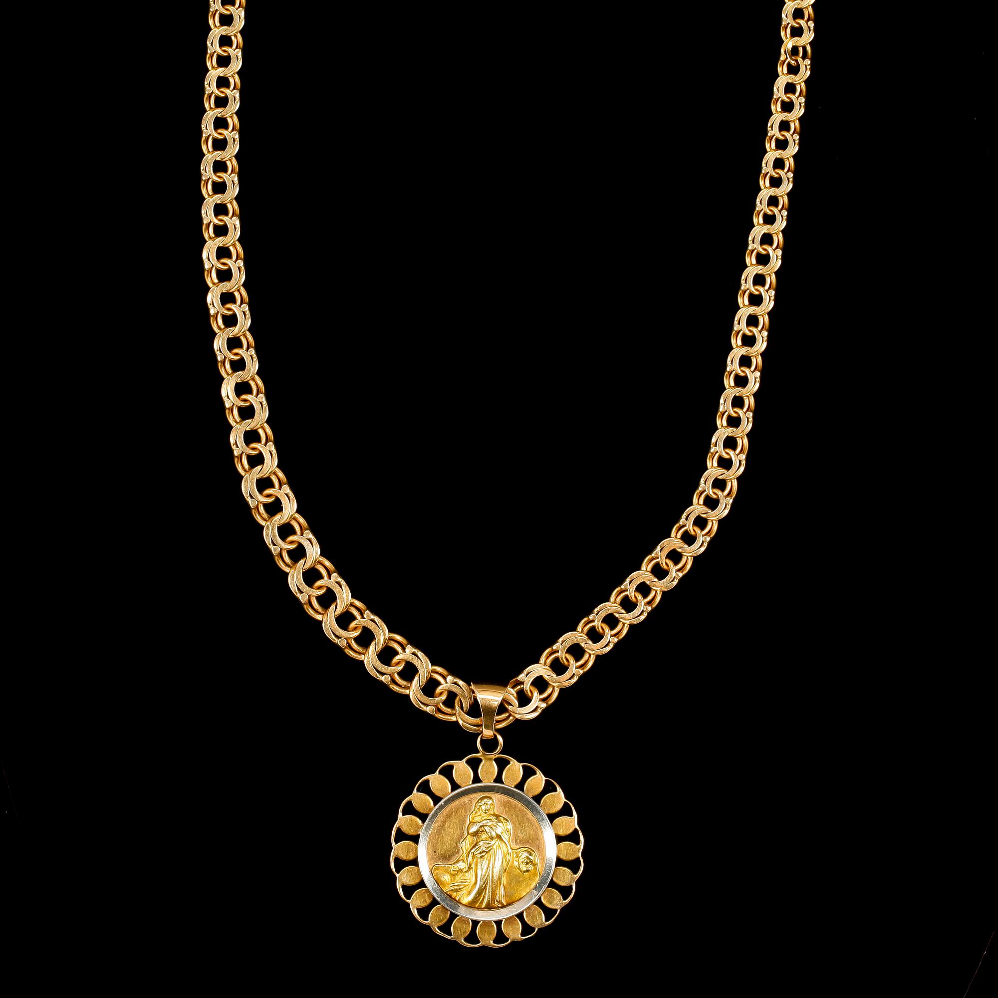 HALSBAND, 18k guld. Ca 20 gr.