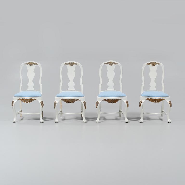 STOLAR, 4 st, senbarockstil, tidigt 1900-tal.