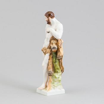 FIGURIN, porslin. "Herkules". Berlin, 1800-talets slut.