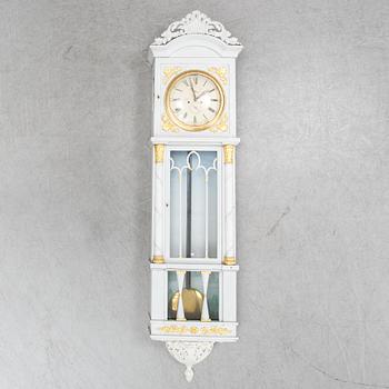 A wall pendulum clock by Anders Nylander, mid 19th century.