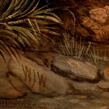 OKÄND KONSTNÄR, olja på duk, 2 st. England, 1800-tal.