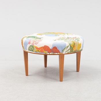 A model 647 stool by Josef Frank for Firma Svenskt Tenn, designed 1936.