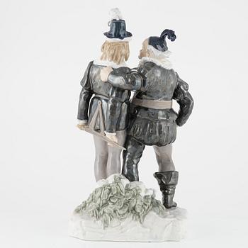 Axel Locher, a model 1731 porcelain, figurine, Bing & Grøndahl, Denmark, 1915-1947.