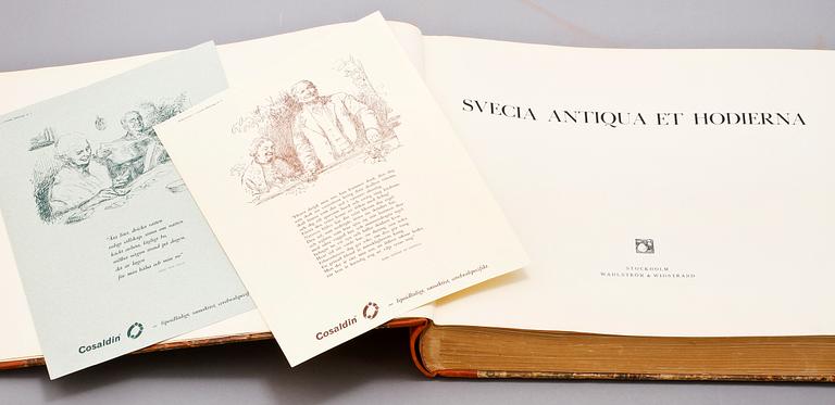 BÖCKER, 2 volymer, Eric Dahlberg, "Suecia Antiqua et Hodierna", Whalström & Widstrand, Stockholm, 1924.