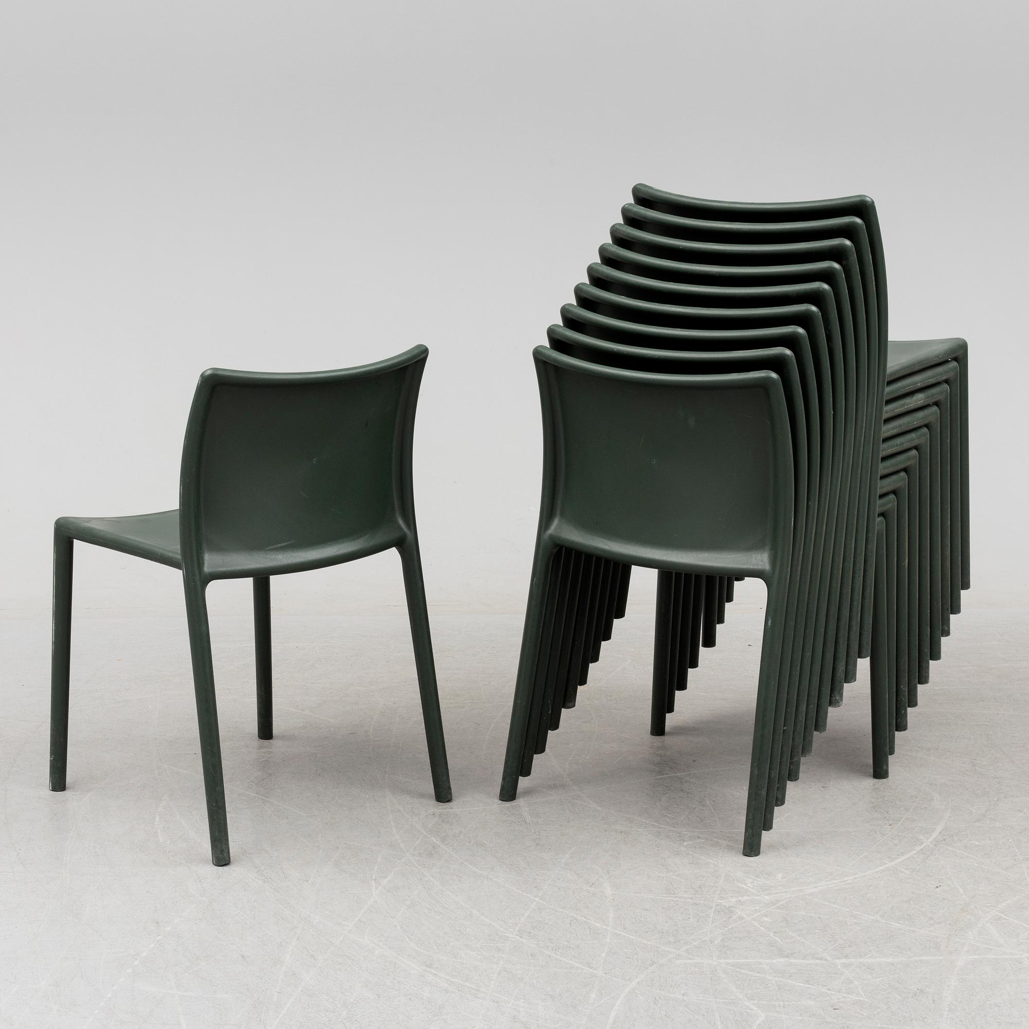 JASPER MORRISON, stolar, 10 st, "Air-Chair", Magis, Italien.