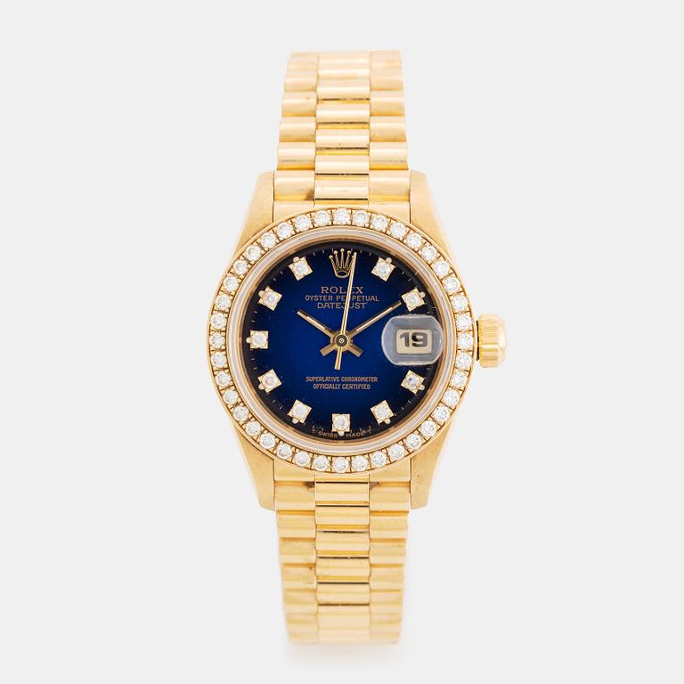 Rolex, Datejust, "Blue Diamond Vignette Dial", ca 1997.