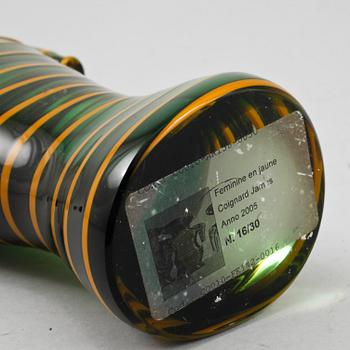 JAMES COIGNARD, skulptur, glas, signerad och numrerad 16/30.