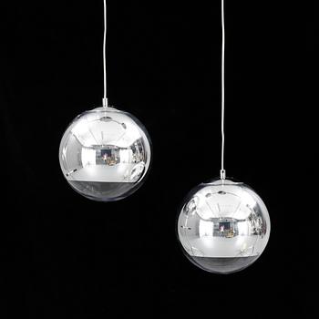 LAMPOR, ett par, "Mirror ball", Tom Dixon, 2000-tal.