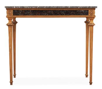 A late Gustavian late 18th century console table.