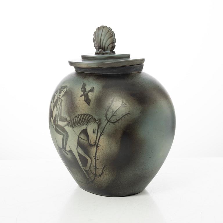 Gunnar Nylund, a "Flambé" urn, mid 20th century.