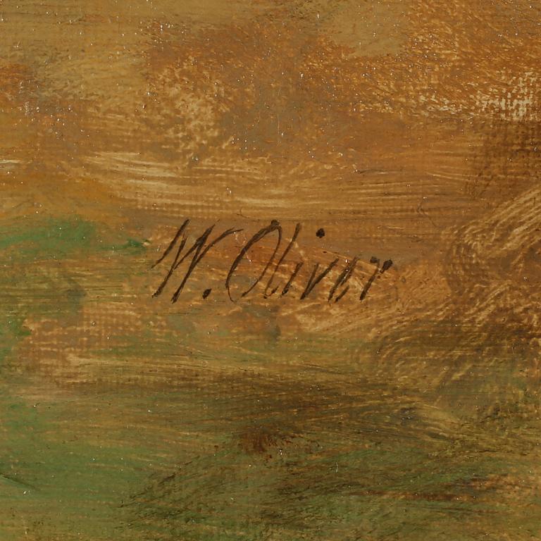 WILLIAM OLIVER, olja på duk, signerad.
