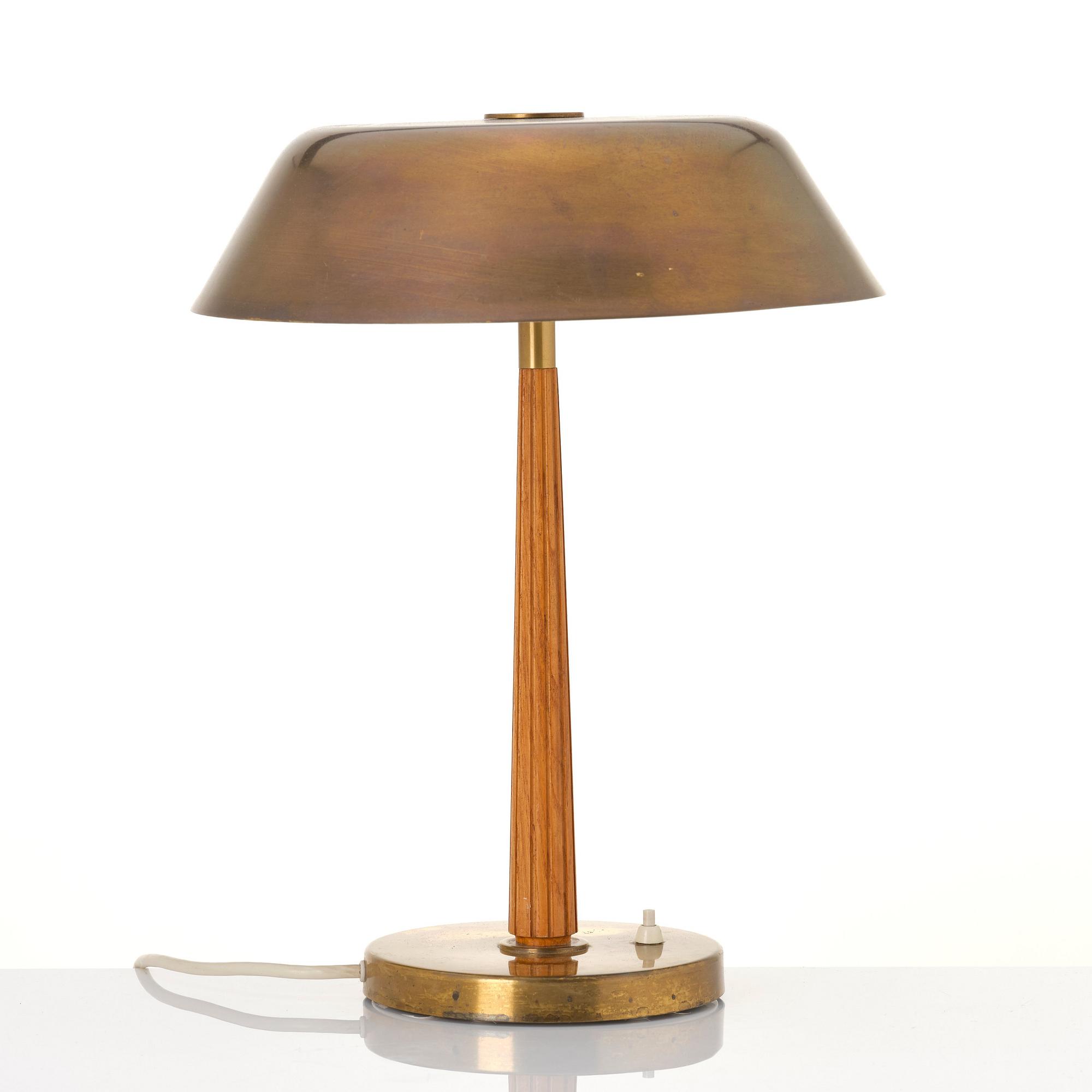 Harald Notini, a table lamp, model '15474', Arvid Böhlmarks lampfabrik, Sweden, 1940s.