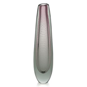 Gunnel Nyman, A glass vase signed, G. Nyman, Nuutajärvi Notsjö.