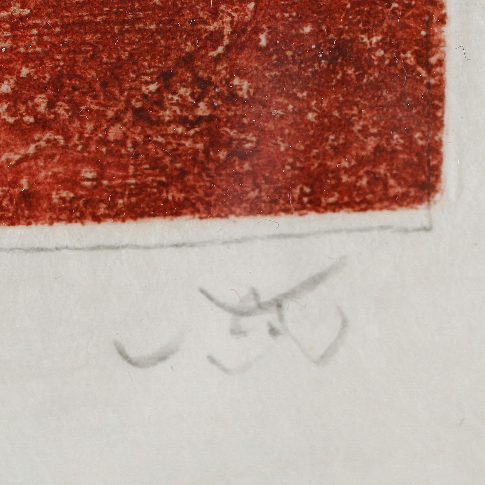 ROBERTO MATTA, färgetsning, signerad, numrerad 6/30.