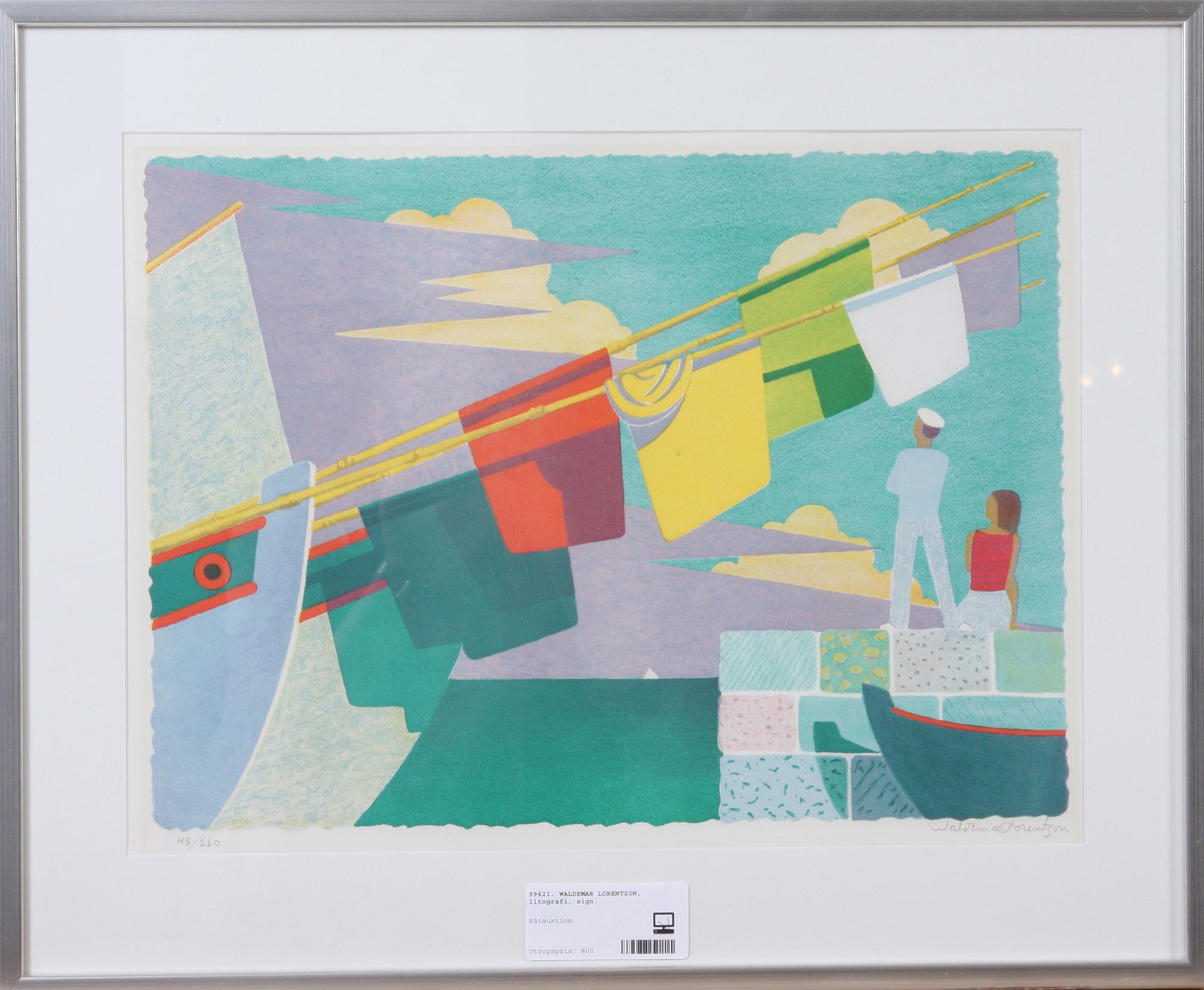 WALDEMAR LORENTZON, litografi, sign o numr 48/260.