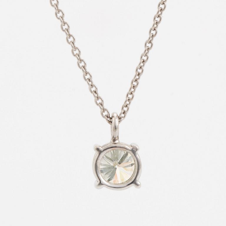 Brilliant cut diamond necklace, with IGI report.