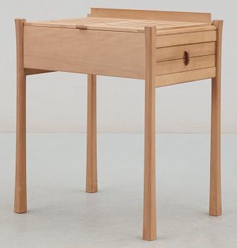 A James Krenov natural pearwood notestand 'for two', 1965.