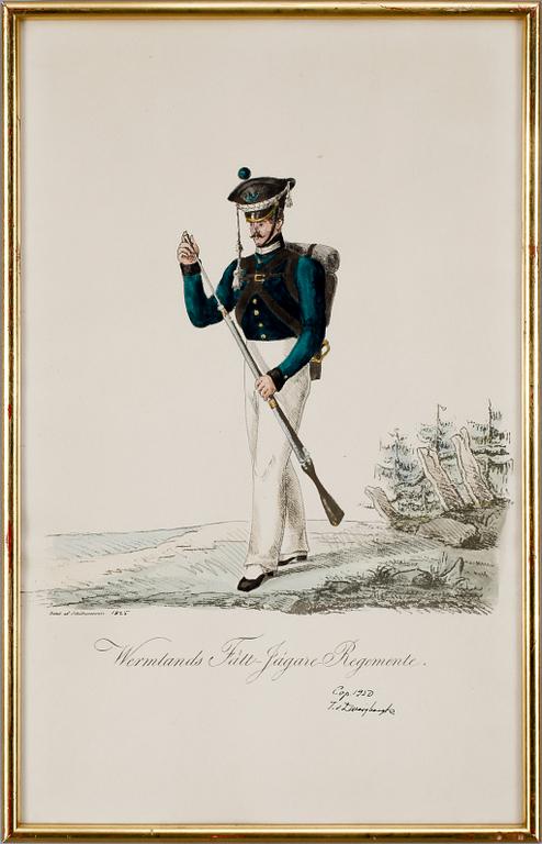 LITOGRAFISKA TRYCK, 4 st, Sverige, 1900-talets mitt.