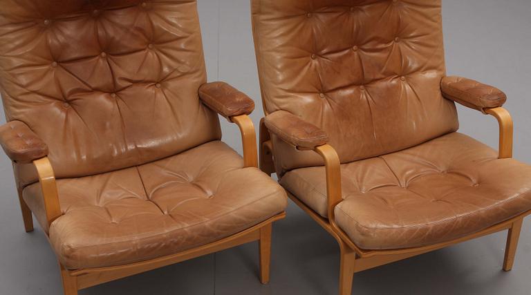 FÅTÖLJER, ett par, "Ingrid", Bruno Mathsson.