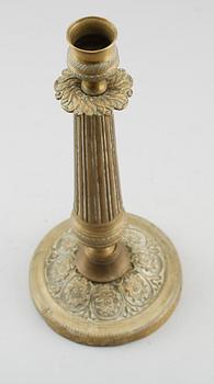 LJUSSTAKE, empire, brons, 1800-talets första hälft.