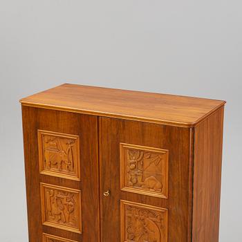 A 1950's mahogany cabinet by Eugen Höglund.
