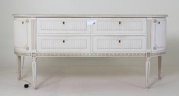 MATSALSMÖBEL, 11 delar gustaviansk stil.