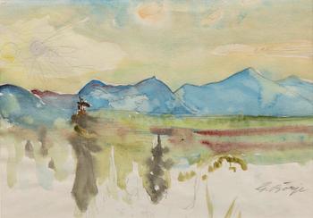 Gideon Börje, Mountain Landscape.