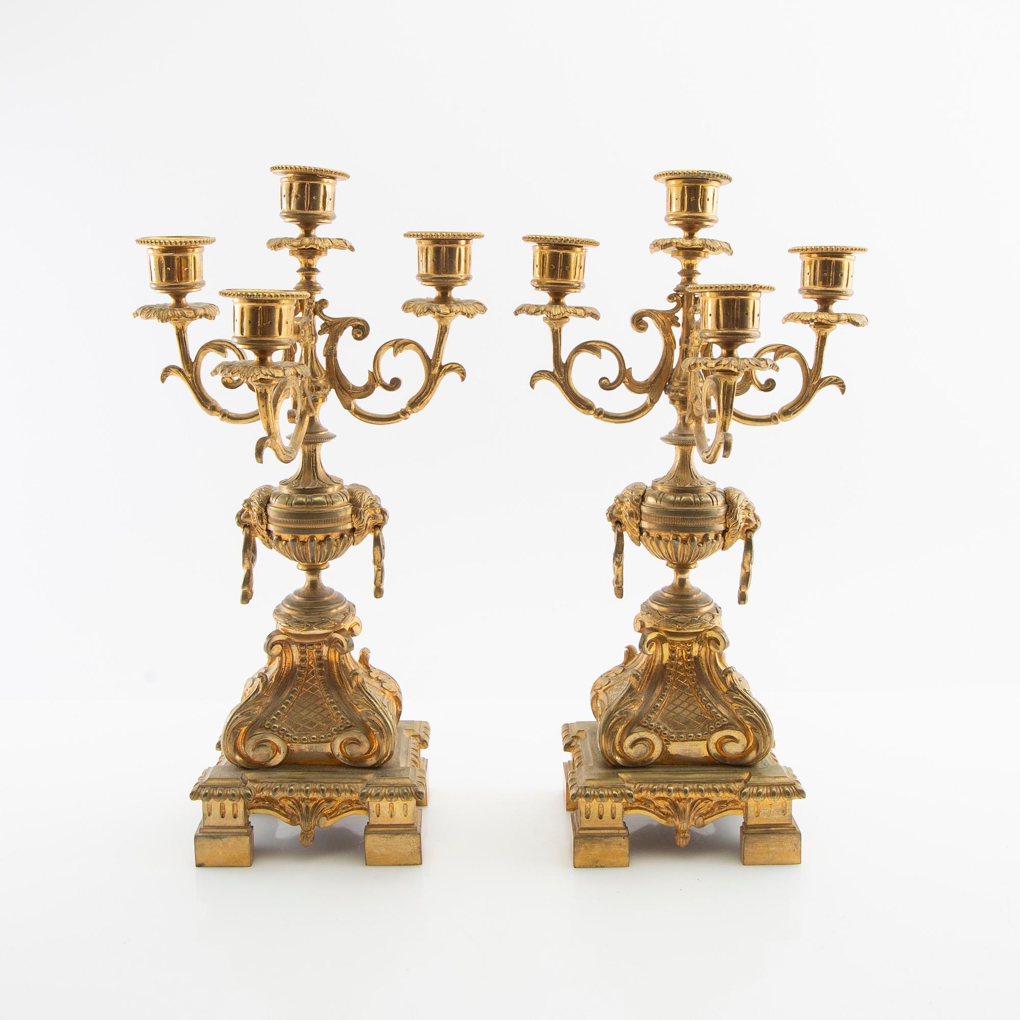 Candelabra 1 pair, France late 19th century.