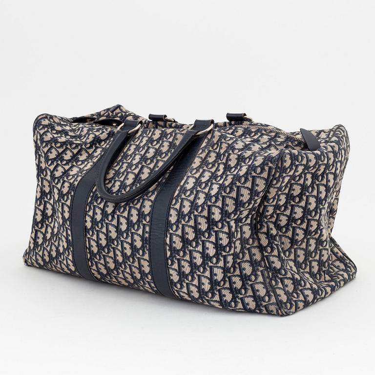 Christian Dior, a canvas 'Speedy' weekendbag and belt, size 85.