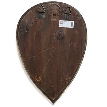 Prydnadssköld, omkring 1900.