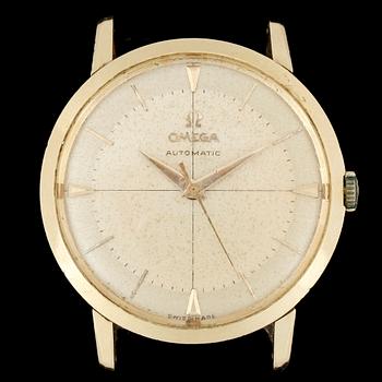 HERRARMBANDSUR, guld, Omega Automatic. Vikt ca 34 gram.