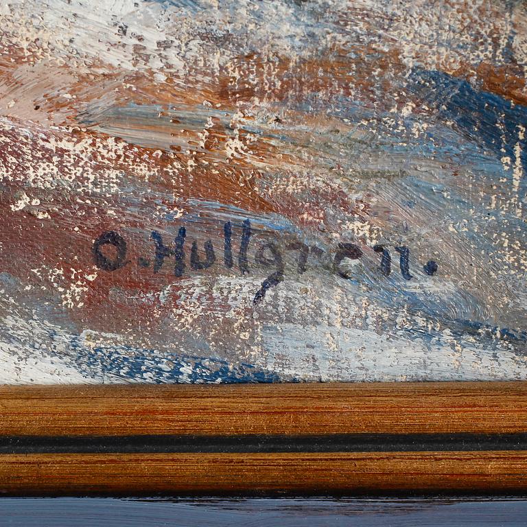 OSCAR HULLGREN, olja på duk, signerad.