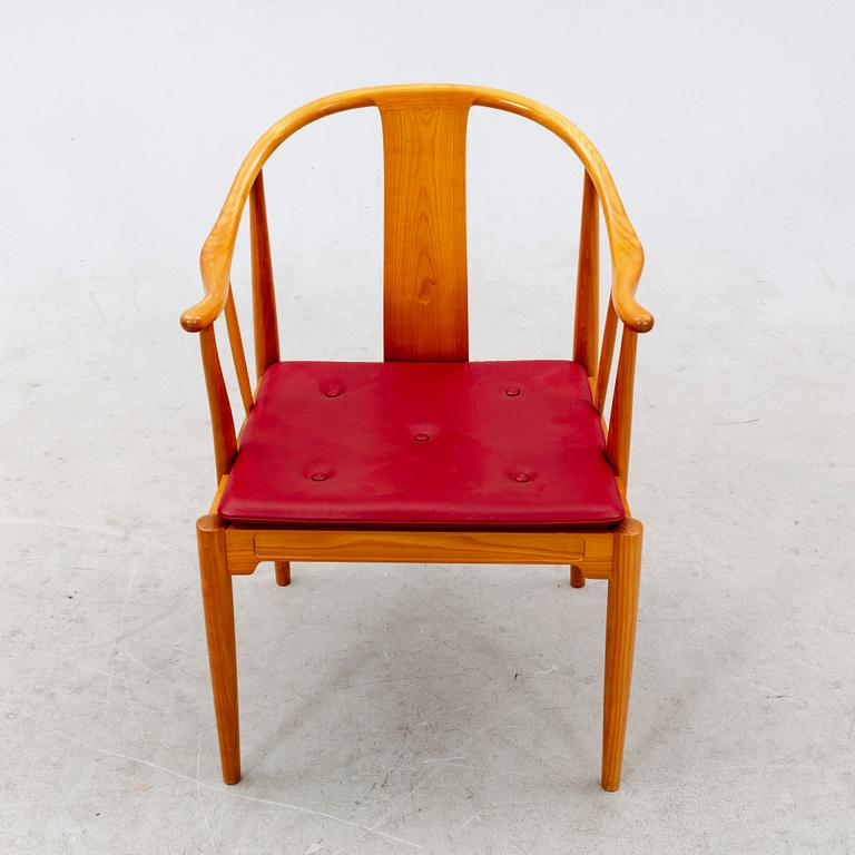 Hans J Wegner, a Kina-stilen armchair for Fritz Hansen, Denmark, dated 1994.