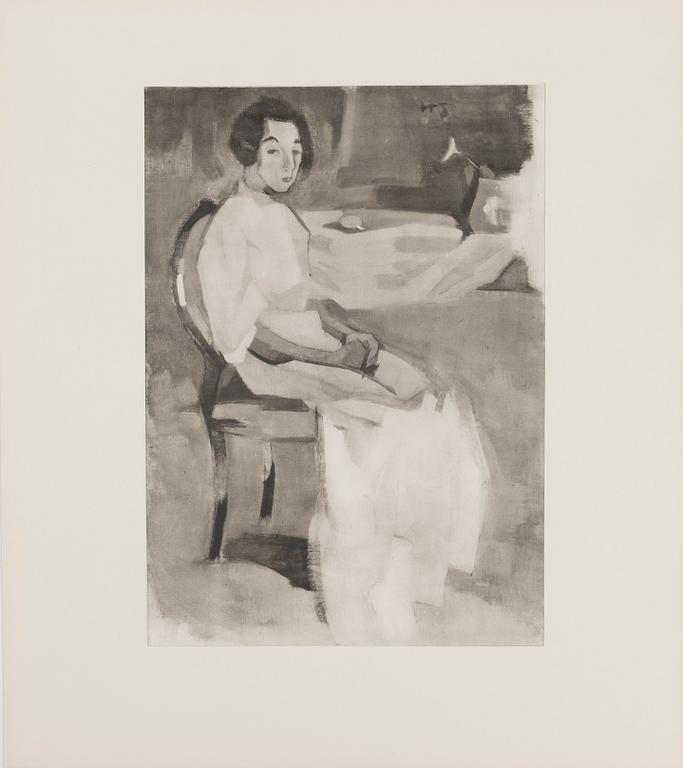 HELENE SCHJERFBECK, painokuvasalkku, 48 osaa, 1945.