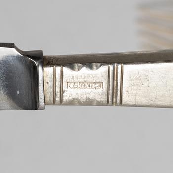 Jacob Ängman, A Swedish silver cutlery set, "Rosenholm", GAB, Stockholm and Eskilstuna, including year mark 1981 (56 pieces).