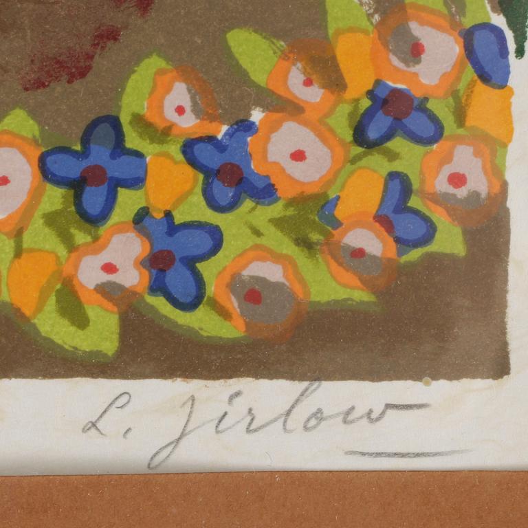 LENNART JIRLOW, färglitografi, signerad, provtryck.