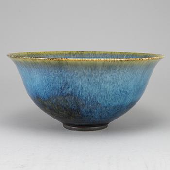 CARL-HARRY STÅLHANE, a unique large stoneware bowl, Rörstrand, Sweden 1960's.