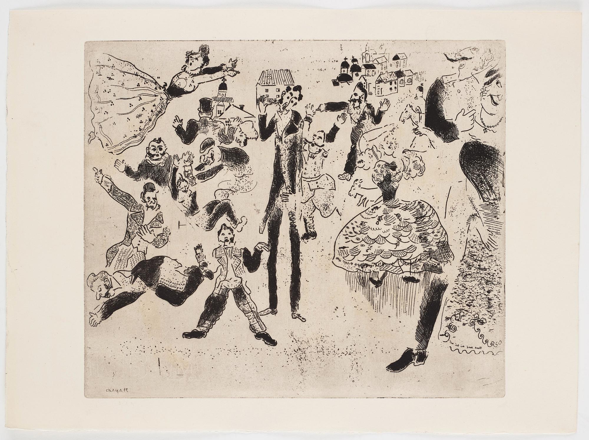 MARC CHAGALL, 71 st etsningar ur upplagan om 285 exemplar på Arches/MBM/J. Perrigot-papper, 1923-1948.