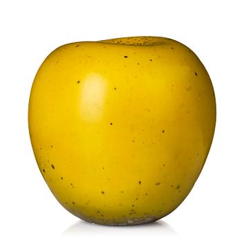 186. Hans Hedberg, a faience sculpture of an apple, Biot, France.