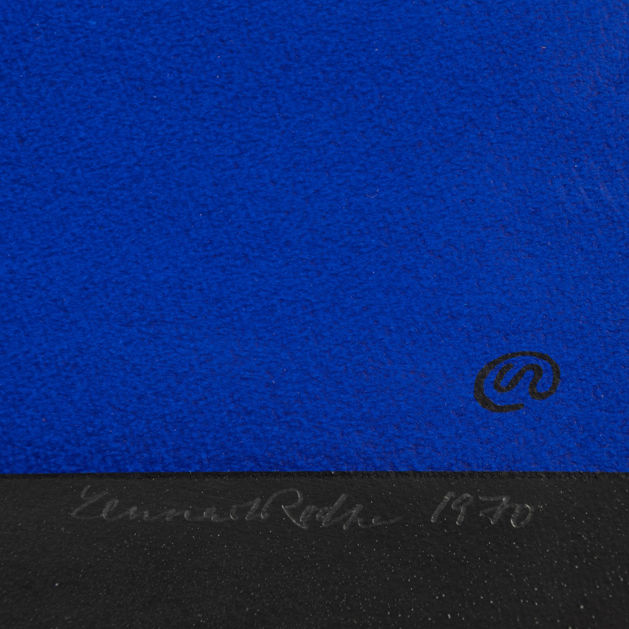 Lennart Rodhe, färgserigrafi, 1970, signerad 130/260.