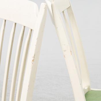 Carl Malmsten, matbord, "Herrgården" samt sex stolar "Nya Guldheden", Bodafors samt Åfors Möbelfabrik.