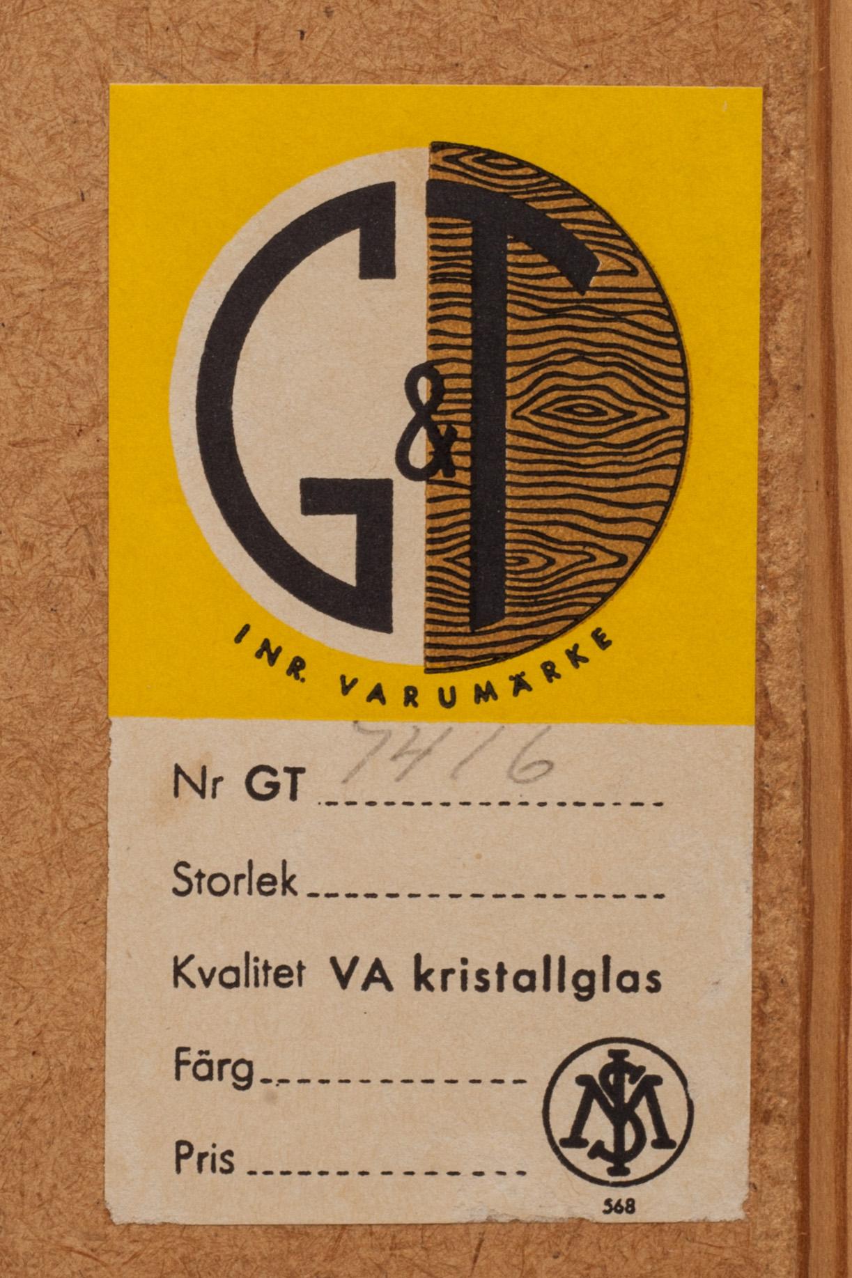 SPEGEL, Glas och trä, Hovmantorp, 1900-talets mitt.