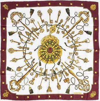 Hermès, scarf, "Les Clés".