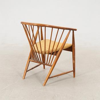 Sonna Rosén, armchair/"Solfjädern" 1950s/60s AB Nässjö Stolfabrik.