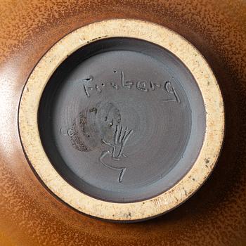 Berndt Friberg, a stoneware vase, Gustavsbergs studio 1959.