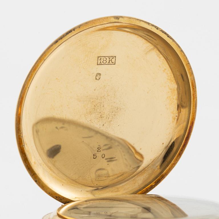 Waltham, pocket watch, hunter, 48.5 mm.