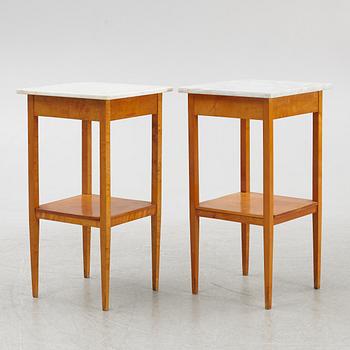 A pair of bedside tables, early 20th Century.